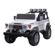 Kahuna Licensed Toyota FJ-40 Kids Ride On Electric Toy Car 80W - White V240-CAR-TYT-FJ40-WH