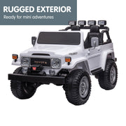 Kahuna Licensed Toyota FJ-40 Kids Ride On Electric Toy Car 80W - White V240-CAR-TYT-FJ40-WH