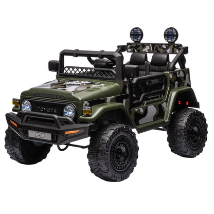 Kahuna Authorised Toyota FJ Cruiser Kids Electric Ride On Car - Green V240-CAR-TYT-FJC-GN