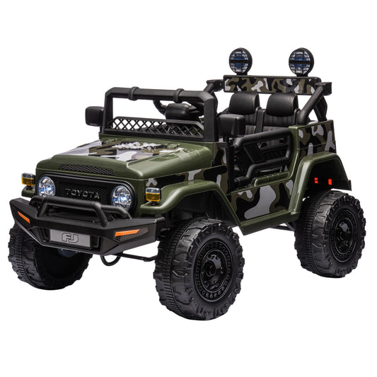Kahuna Authorised Toyota FJ Cruiser Kids Electric Ride On Car - Green V240-CAR-TYT-FJC-GN
