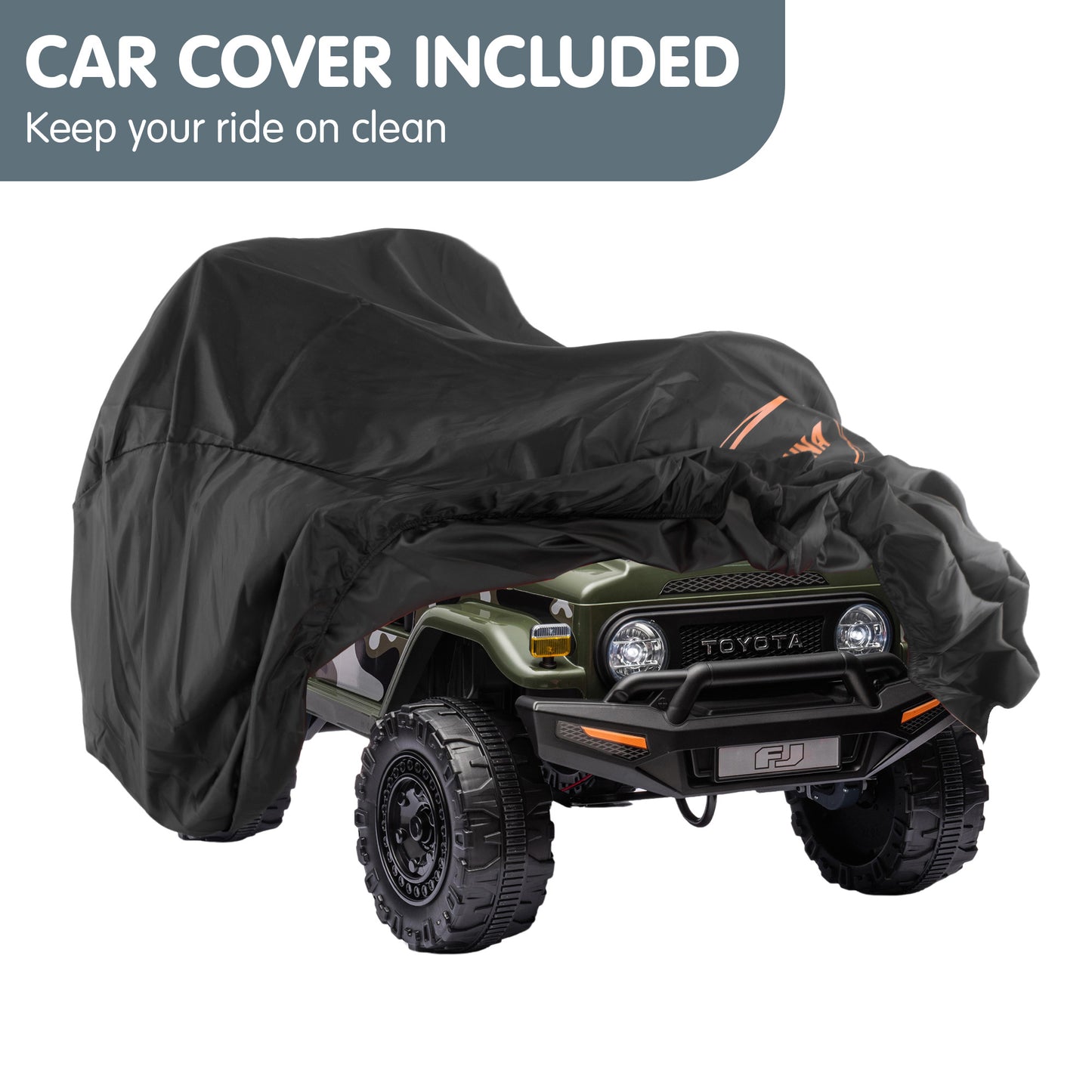 Kahuna Authorised Toyota FJ Cruiser Kids Electric Ride On Car - Green V240-CAR-TYT-FJC-GN
