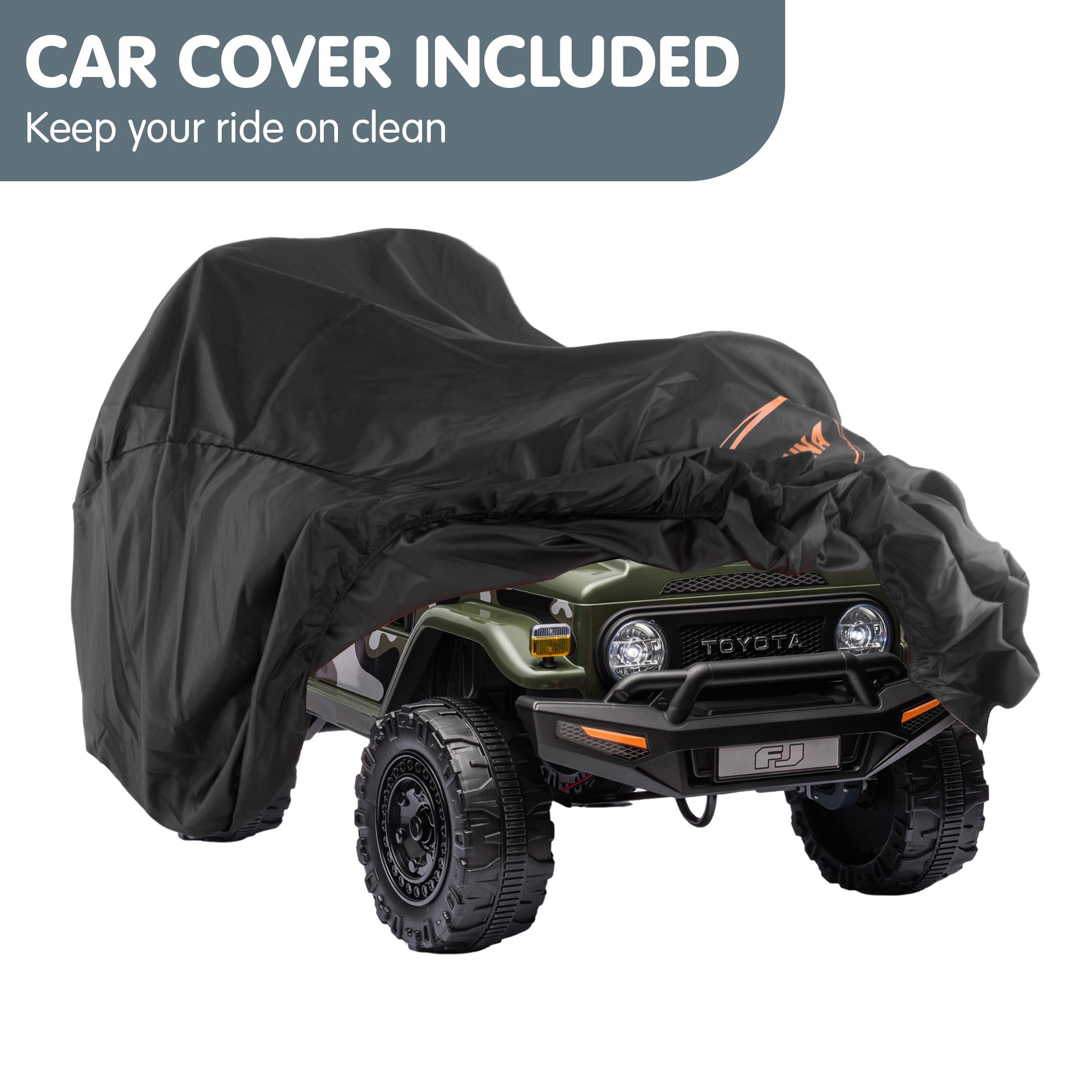 Kahuna Authorised Toyota FJ Cruiser Kids Electric Ride On Car - Green V240-CAR-TYT-FJC-GN