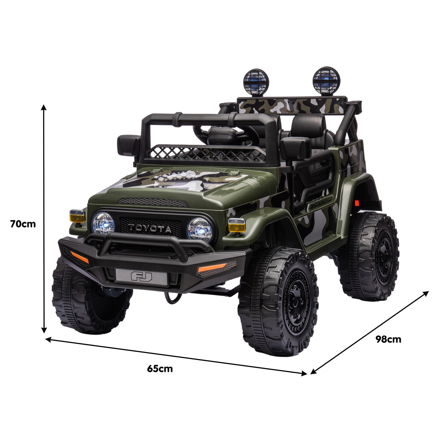 Kahuna Authorised Toyota FJ Cruiser Kids Electric Ride On Car - Green V240-CAR-TYT-FJC-GN