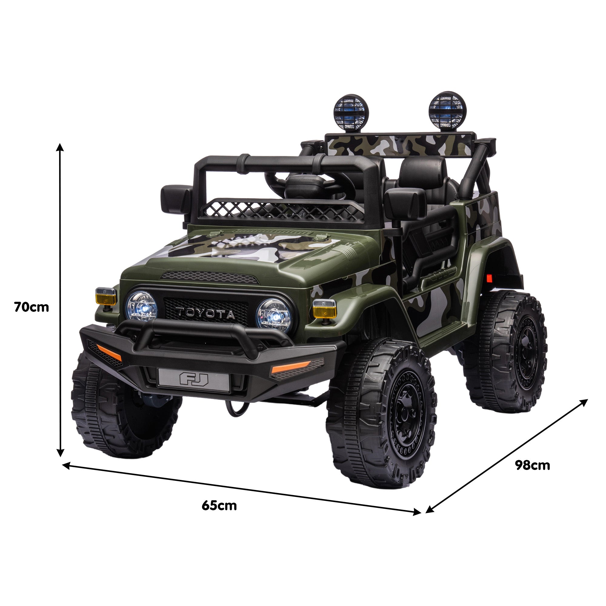 Kahuna Authorised Toyota FJ Cruiser Kids Electric Ride On Car - Green V240-CAR-TYT-FJC-GN