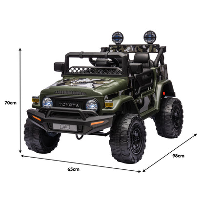 Kahuna Authorised Toyota FJ Cruiser Kids Electric Ride On Car - Green V240-CAR-TYT-FJC-GN