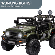 Kahuna Authorised Toyota FJ Cruiser Kids Electric Ride On Car - Green V240-CAR-TYT-FJC-GN