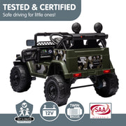 Kahuna Authorised Toyota FJ Cruiser Kids Electric Ride On Car - Green V240-CAR-TYT-FJC-GN