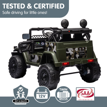 Kahuna Authorised Toyota FJ Cruiser Kids Electric Ride On Car - Green V240-CAR-TYT-FJC-GN