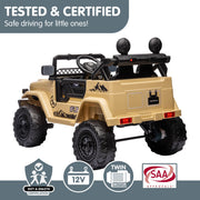 Kahuna Authorised Toyota Fj Cruiser Kids Electric Ride On Car - Khaki V240-CAR-TYT-FJC-KH
