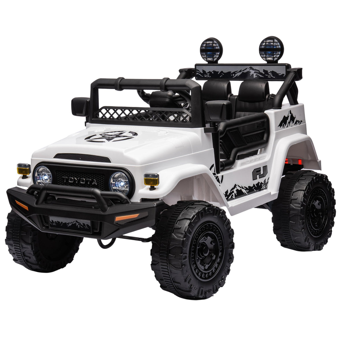 Kahuna Authorized Toyota Electric Kids Ride-on Car Fj Cruiser - White V240-CAR-TYT-FJC-WH
