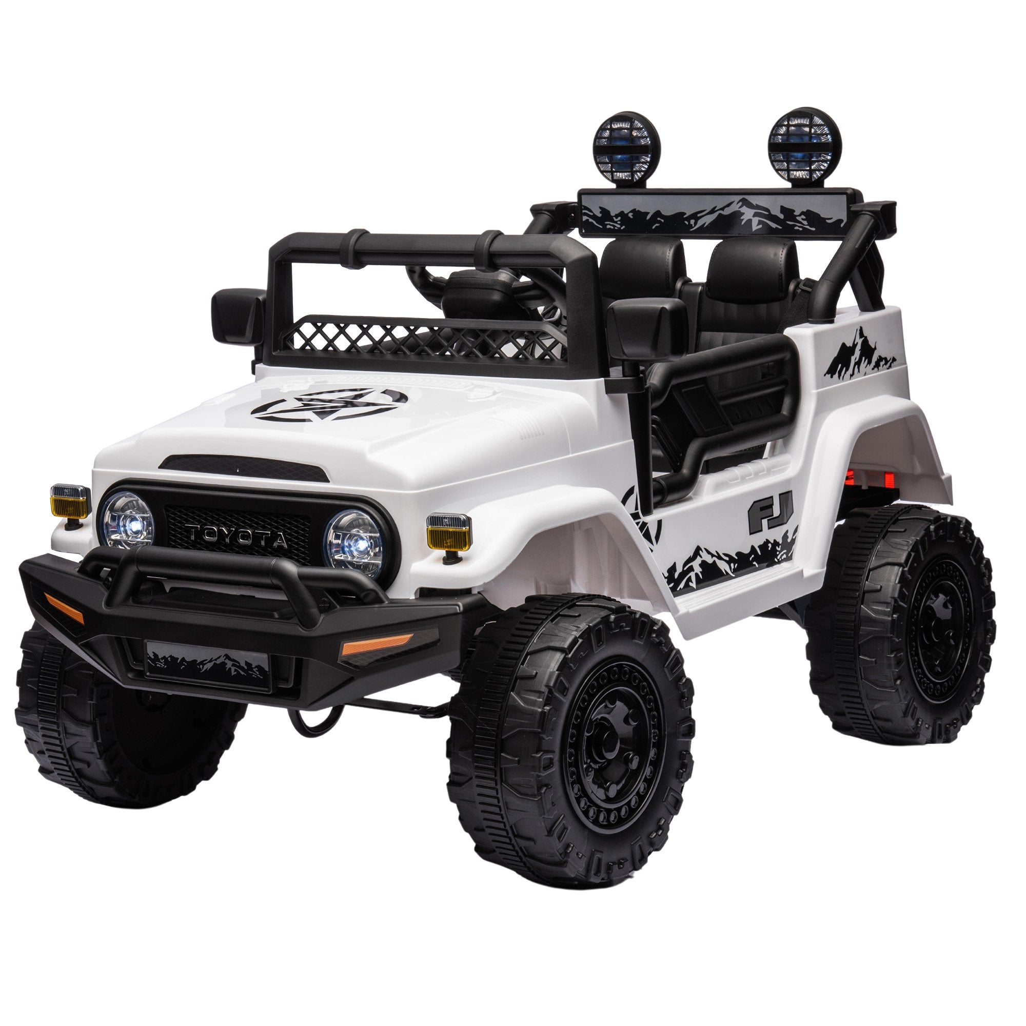 Kahuna Authorized Toyota Electric Kids Ride-on Car Fj Cruiser - White V240-CAR-TYT-FJC-WH