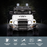 Kahuna Authorized Toyota Electric Kids Ride-on Car Fj Cruiser - White V240-CAR-TYT-FJC-WH