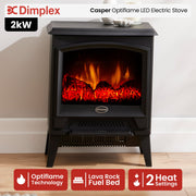 Dimplex 2kW Casper Optiflame Portable Electric Stove V240-CAS20N-AU