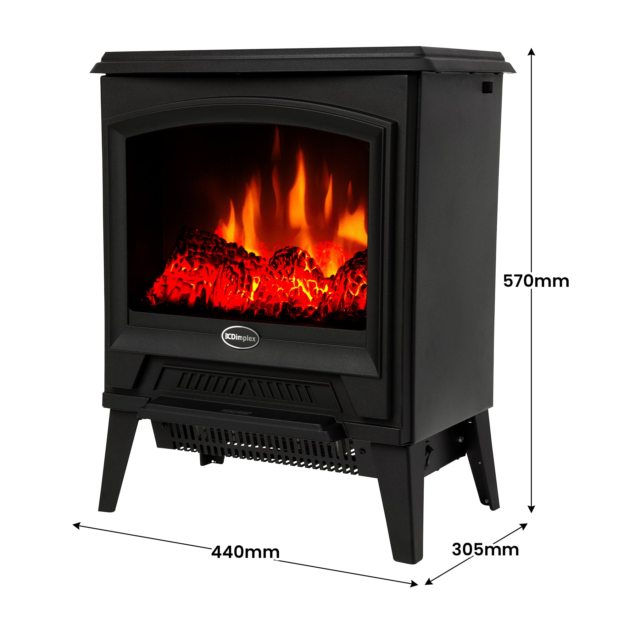 Dimplex 2kW Casper Optiflame Portable Electric Stove V240-CAS20N-AU