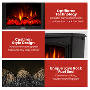 Dimplex 2kW Casper Optiflame Portable Electric Stove V240-CAS20N-AU