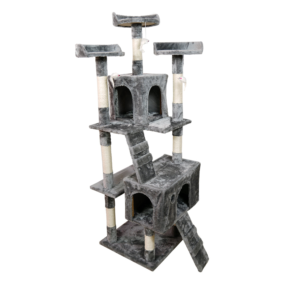 Furtastic 170cm Cat Tree Scratching Post - Silver Grey V240-CAT-EJT-361-SGY