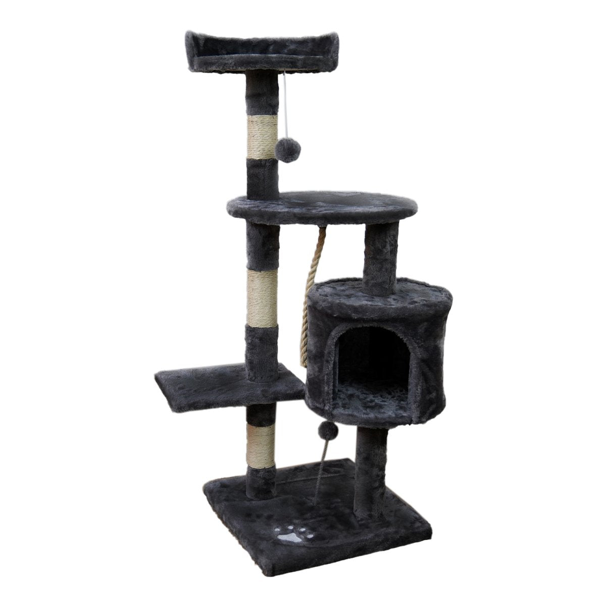 Furtastic 110cm Cat Tree Scratching Post - Dark Grey V240-CAT-EJT-364-DGY