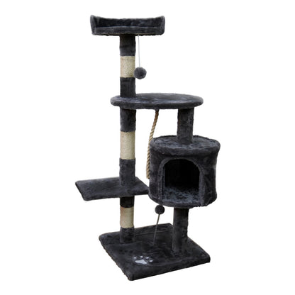 Furtastic 110cm Cat Tree Scratching Post - Dark Grey V240-CAT-EJT-364-DGY