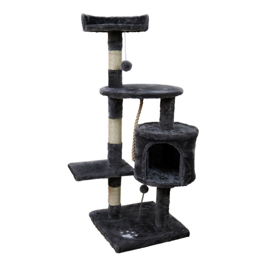 Furtastic 110cm Cat Tree Scratching Post - Dark Grey V240-CAT-EJT-364-DGY