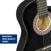 Karrera Childrens Acoustic Guitar Kids - Black V240-CC34-BK