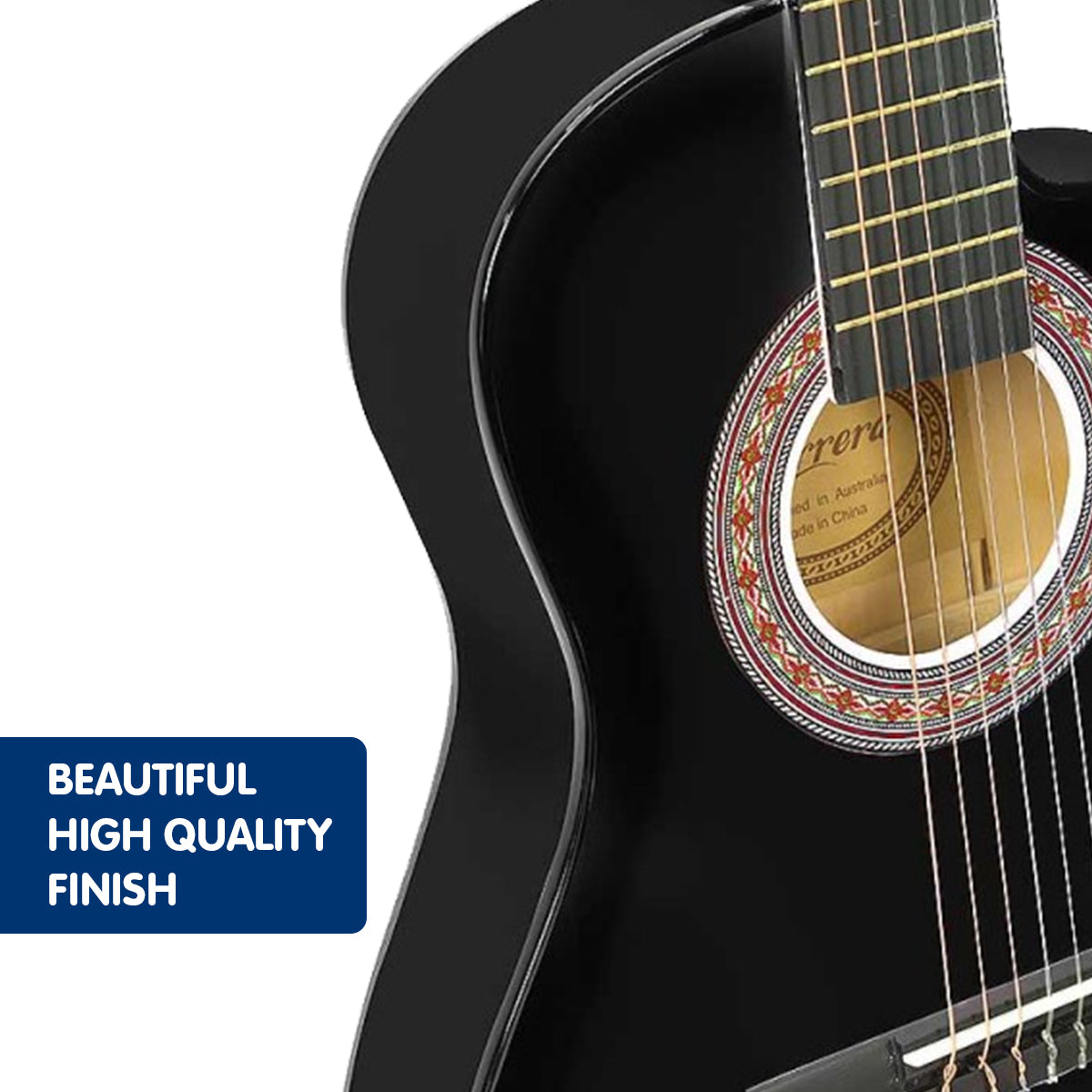 Karrera Childrens Acoustic Guitar Kids - Black V240-CC34-BK