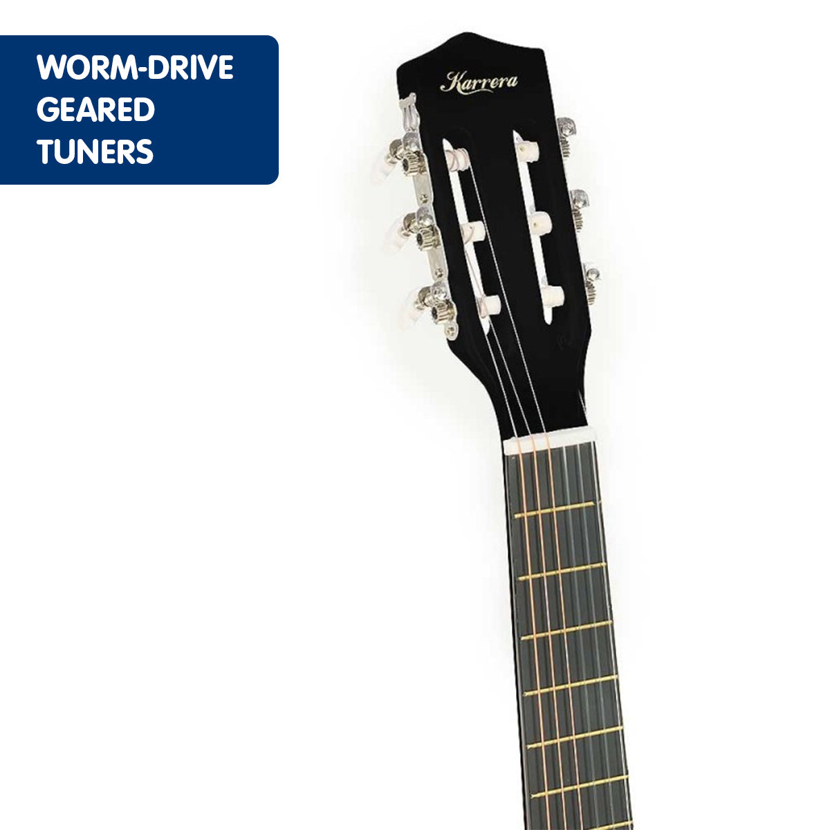 Karrera Childrens Acoustic Guitar Kids - Black V240-CC34-BK