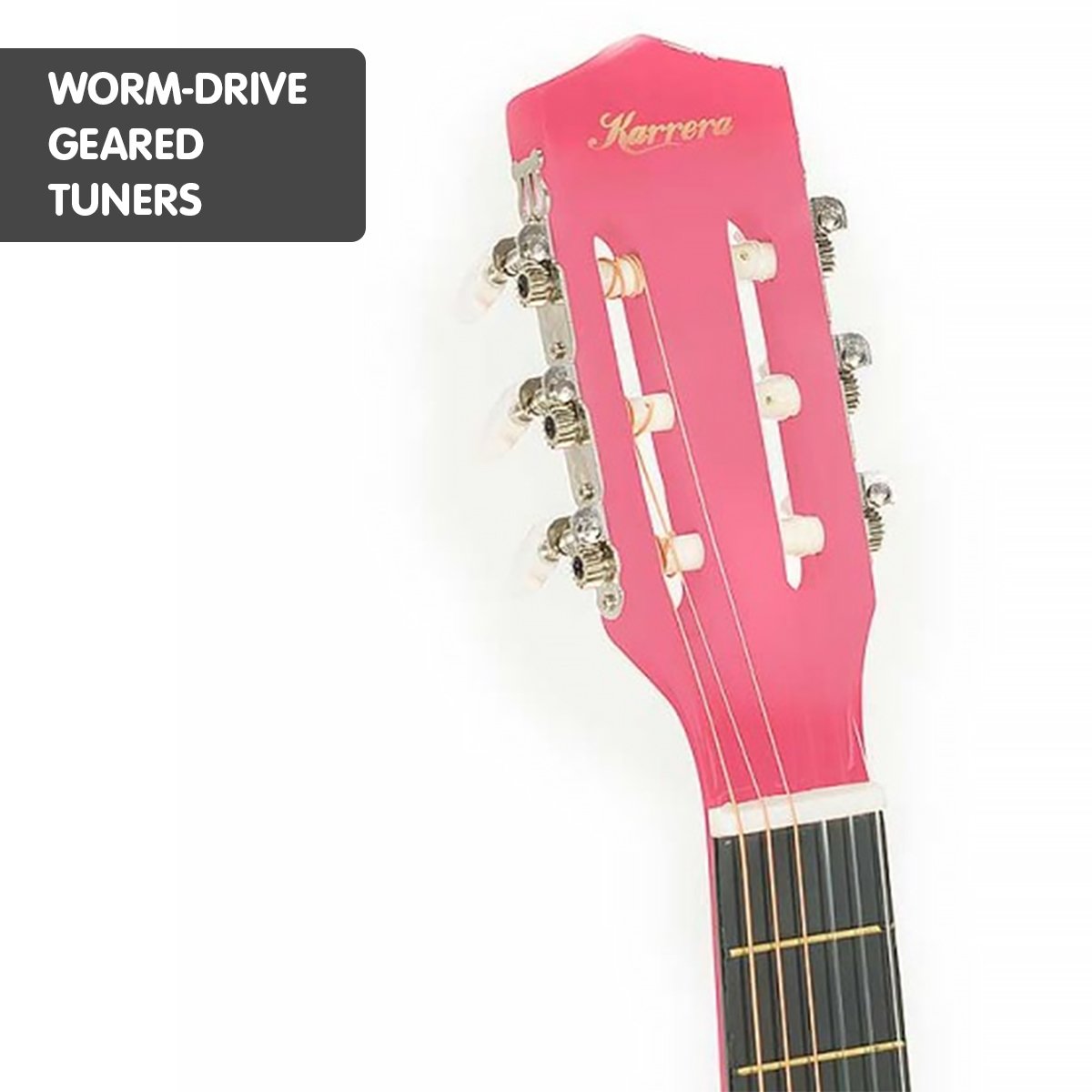 Karrera Childrens Acoustic Guitar Kids - Pink V240-CC34-PK