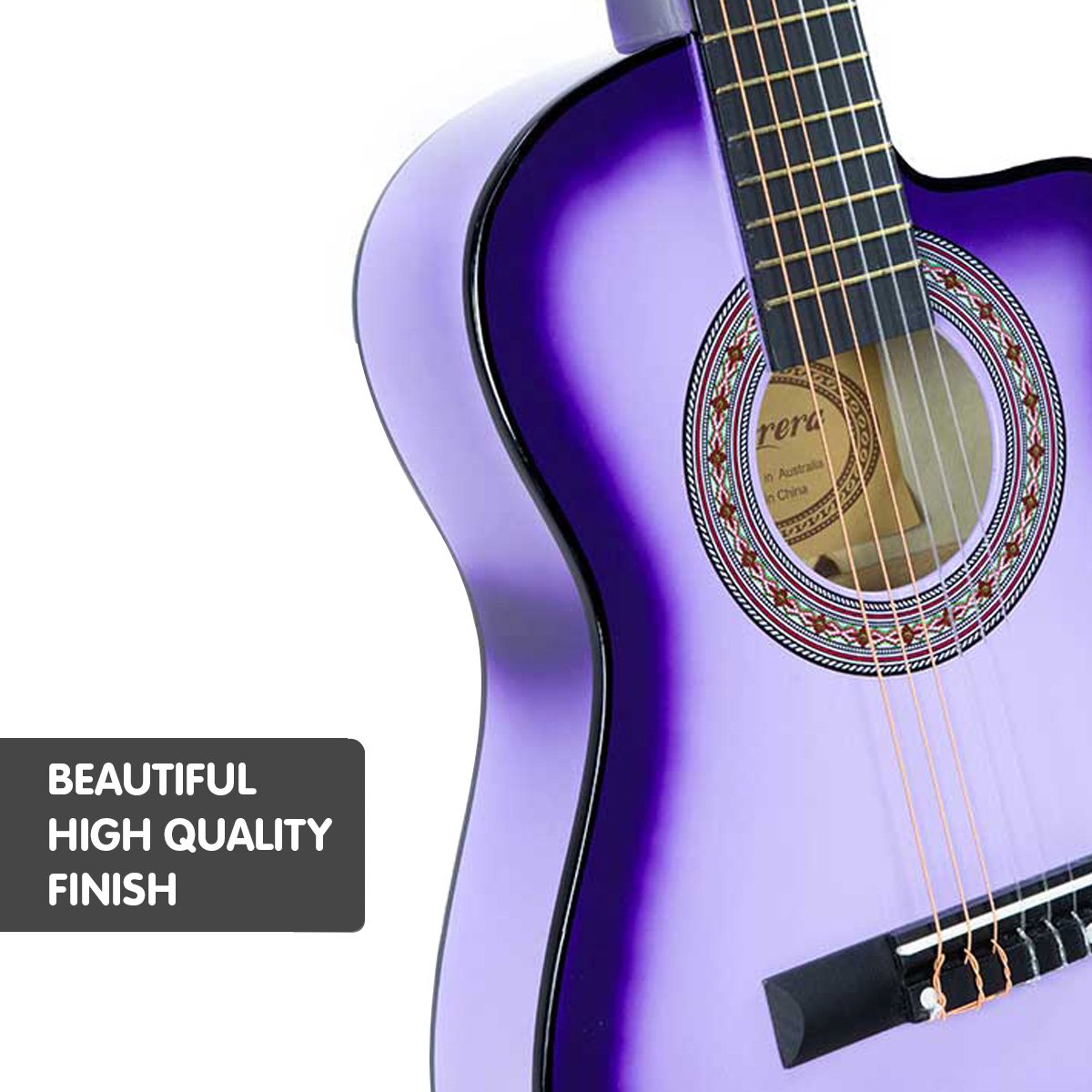 Karrera Childrens Acoustic Guitar Kids - Purple V240-CC34-PU