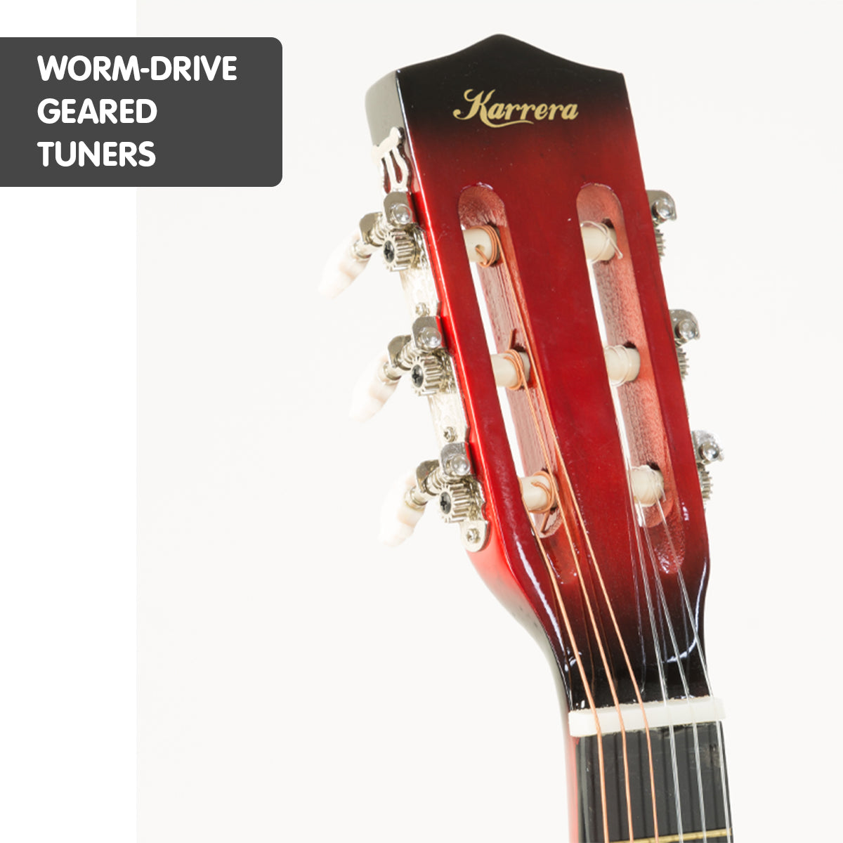 Karrera Childrens Acoustic Guitar Kids - Red V240-CC34-RD