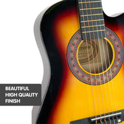 Karrera Childrens Acoustic Guitar Kids - Sunburst V240-CC34-SB