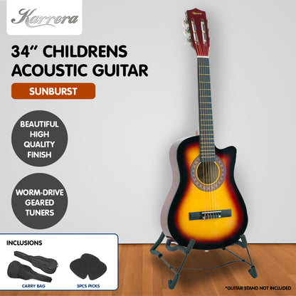 Karrera Childrens Acoustic Guitar Kids - Sunburst V240-CC34-SB