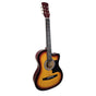 Karrera 38in Acoustic Guitar Steel Strings Carry Bag Shoulder Strap Sun Burst V240-CC38-3TS