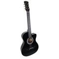 Karrera 38in Cutaway Acoustic Guitar with guitar bag - Black V240-CC38-BK