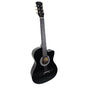 Karrera 38in Cutaway Acoustic Guitar with guitar bag - Black V240-CC38-BK