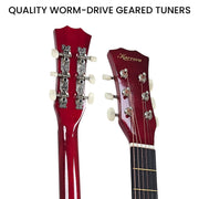 Karrera 38in Cutaway Acoustic Guitar with guitar bag - Natural V240-CC38-NAT