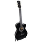 Karrera 38in Pro Cutaway Acoustic Guitar with Carry Bag - Black V240-CC38-PRO-BK