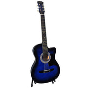 Karrera 38in Pro Cutaway Acoustic Guitar with Bag Strings - Blue Burst V240-CC38-PRO-SBU