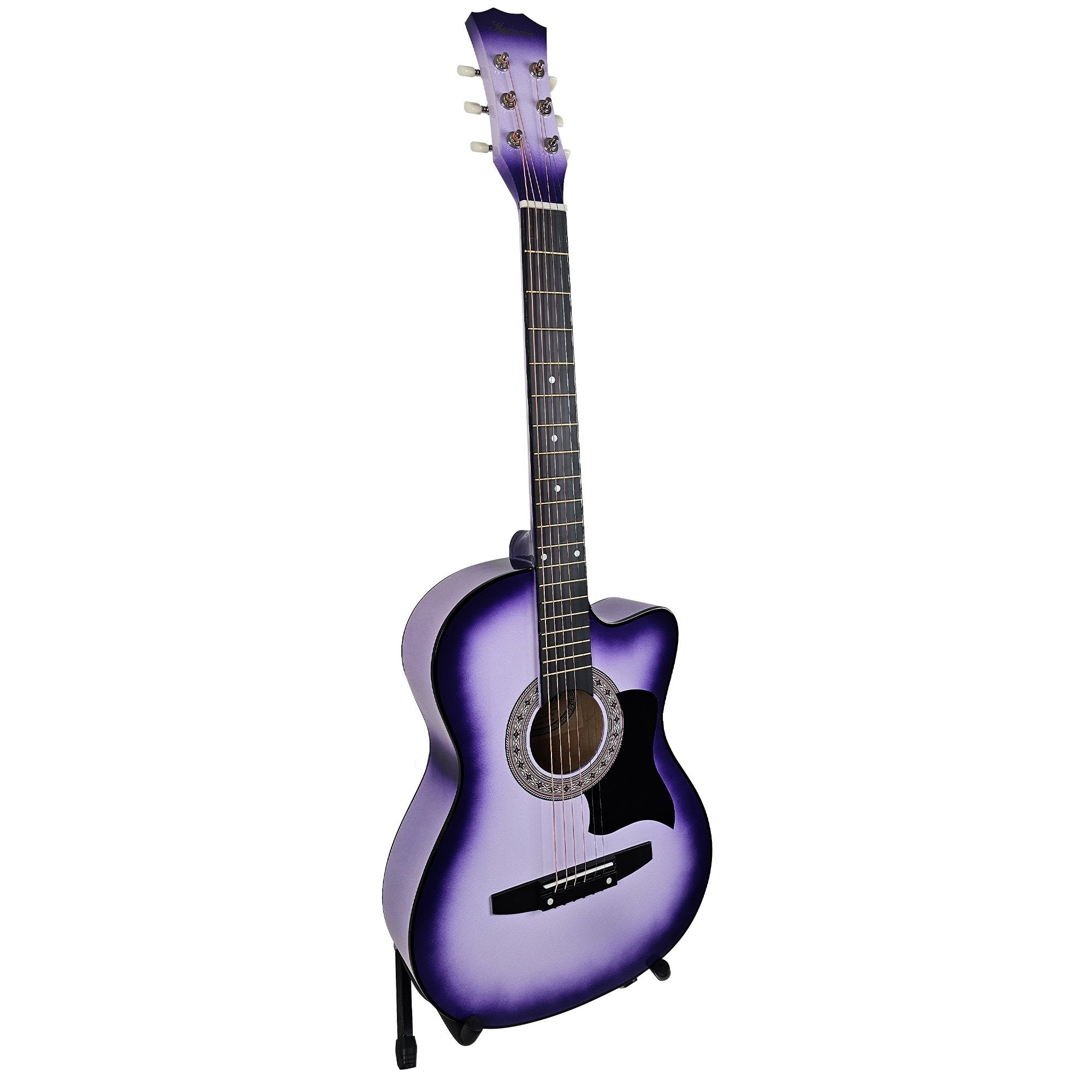 Karrera 38in Pro Cutaway Acoustic Guitar with guitar bag - Purple Burst V240-CC38-PRO-SPL