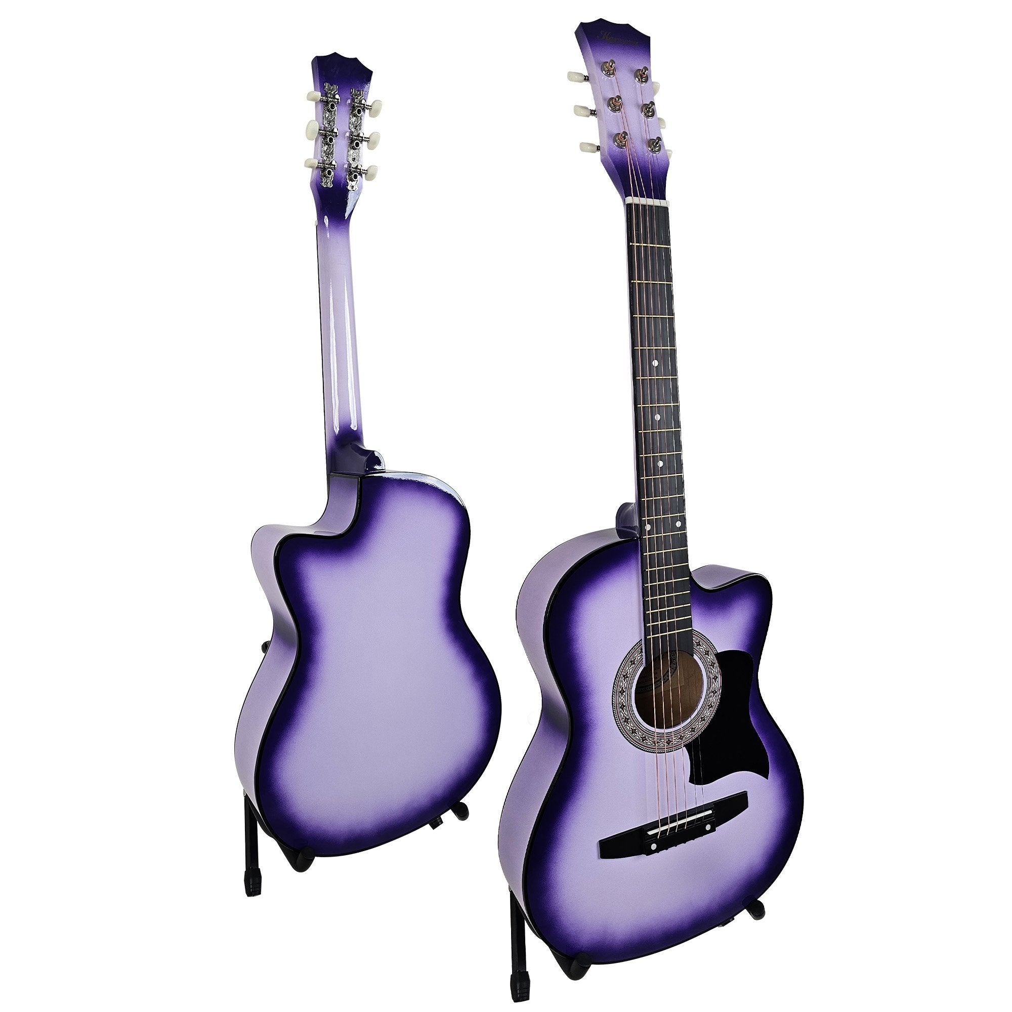 Karrera 38in Pro Cutaway Acoustic Guitar with guitar bag - Purple Burst V240-CC38-PRO-SPL