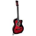 Karrera 38in Pro Cutaway Acoustic Guitar with guitar bag - Red Burst V240-CC38-PRO-SRD