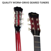 Karrera 38in Pro Cutaway Acoustic Guitar with guitar bag - Red Burst V240-CC38-PRO-SRD