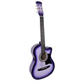Karrera 38in Cutaway Acoustic Guitar with guitar bag - Purple Burst V240-CC38-SPU