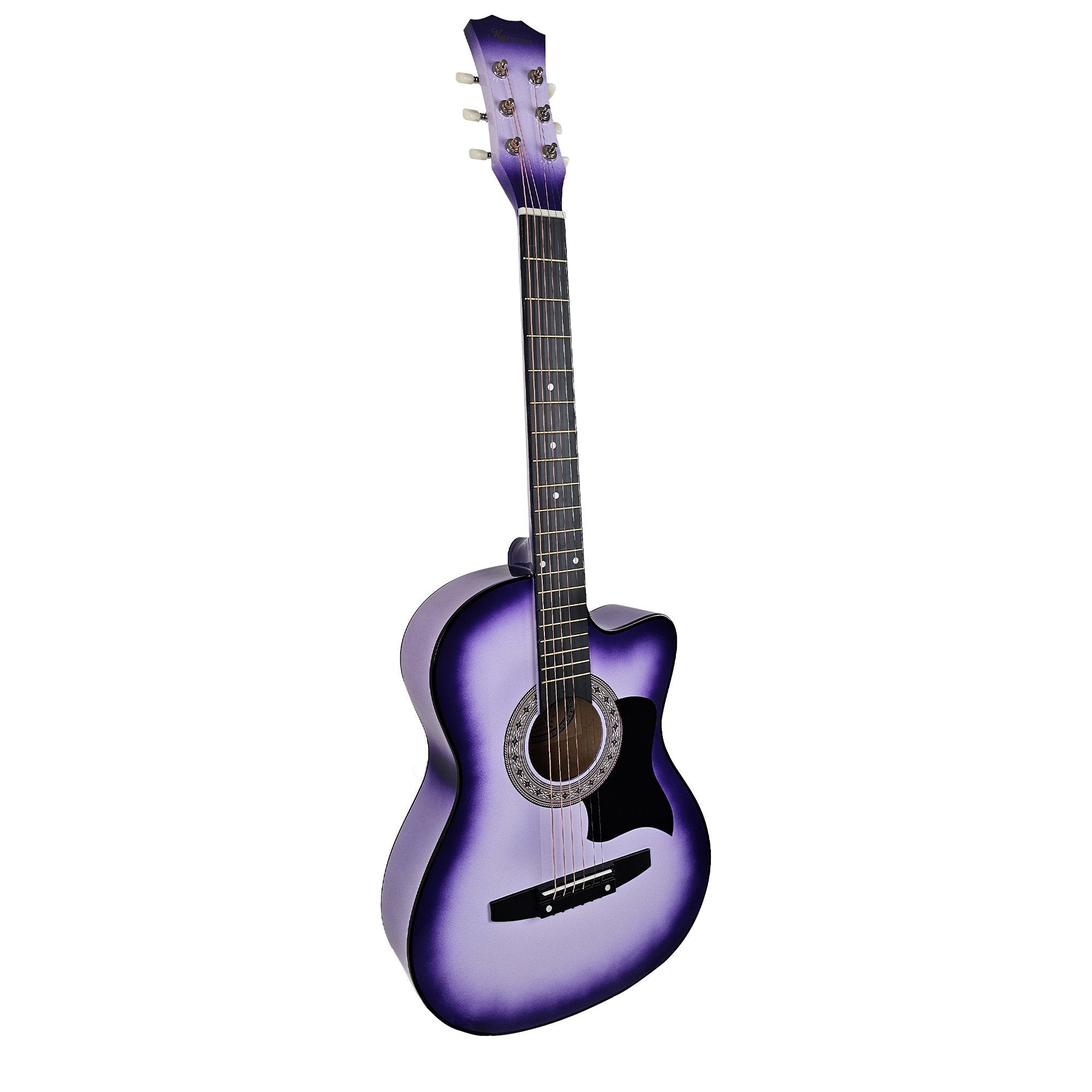 Karrera 38in Cutaway Acoustic Guitar with guitar bag - Purple Burst V240-CC38-SPU