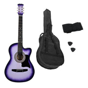 Karrera 38in Cutaway Acoustic Guitar with guitar bag - Purple Burst V240-CC38-SPU