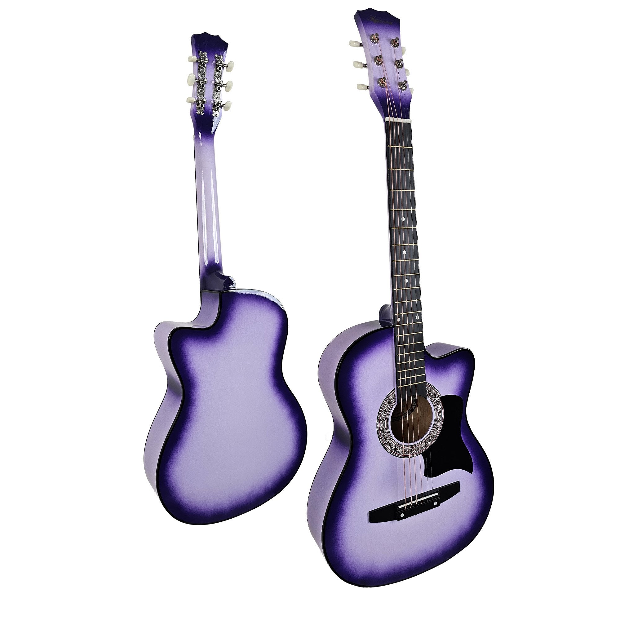 Karrera 38in Cutaway Acoustic Guitar with guitar bag - Purple Burst V240-CC38-SPU