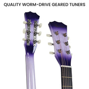 Karrera 38in Cutaway Acoustic Guitar with guitar bag - Purple Burst V240-CC38-SPU