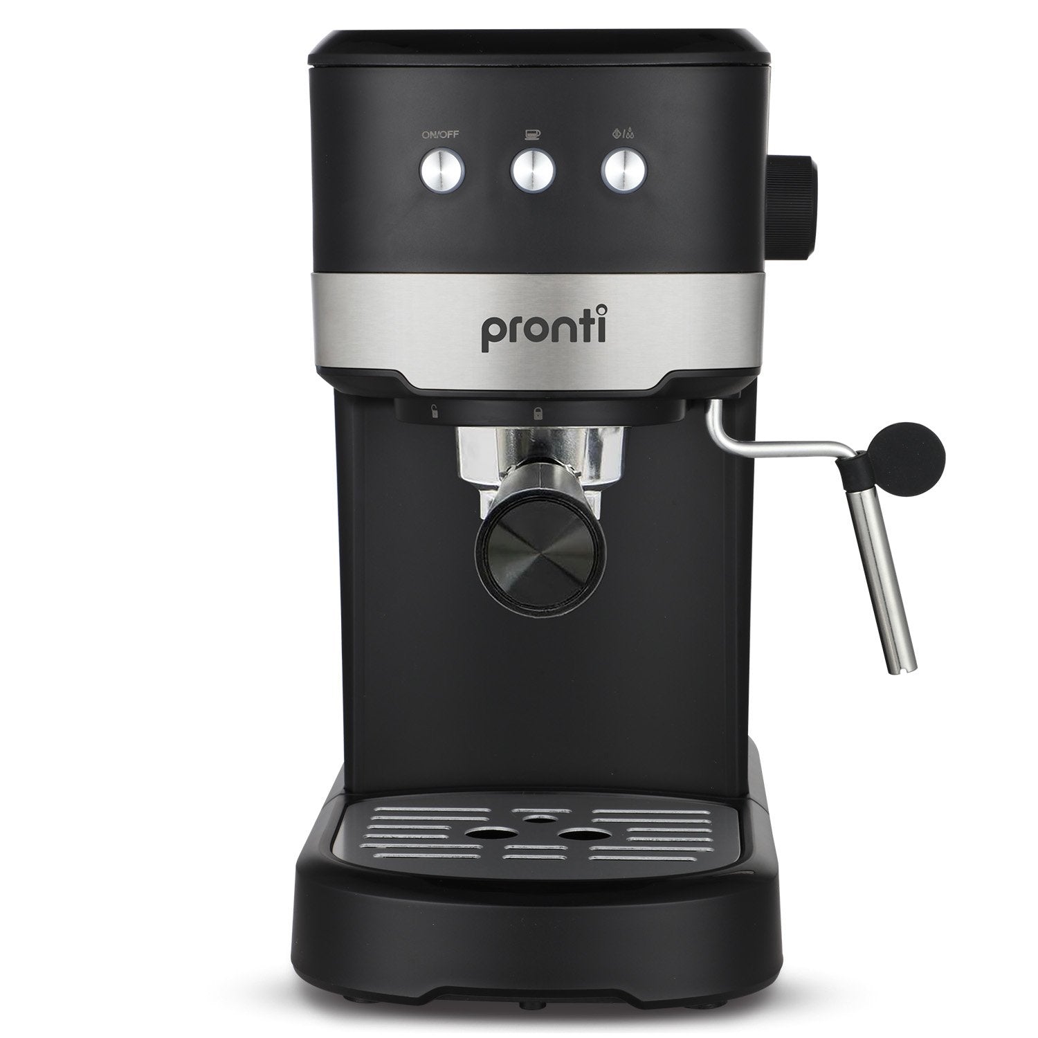 Pronti CM-850D Coffee Machine 20 Bar Espresso Maker with Milk Frother and 1.25L Tank V240-CFM-GTS-850D