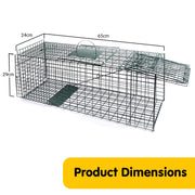 Klika Humane Live Animal Trap Possum Rat Rabbit Hare Catcher Folding Cage V240-CH-628