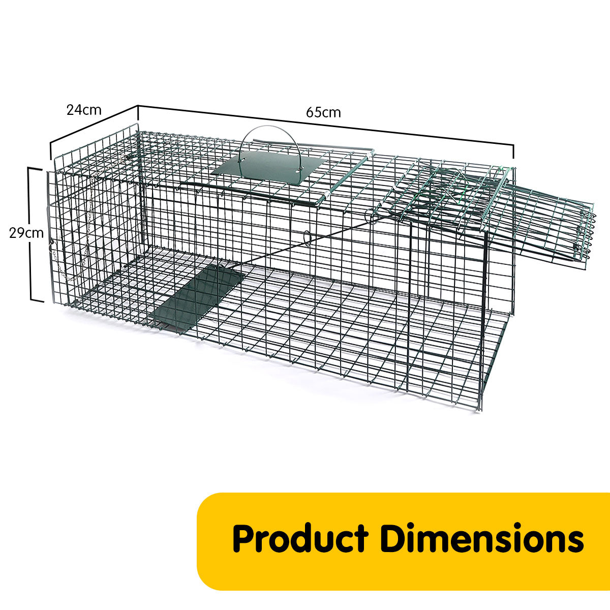 Klika Humane Live Animal Trap Possum Rat Rabbit Hare Catcher Folding Cage V240-CH-628
