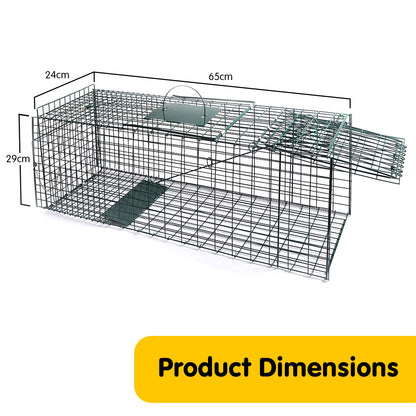 Klika Humane Live Animal Trap Possum Rat Rabbit Hare Catcher Folding Cage V240-CH-628